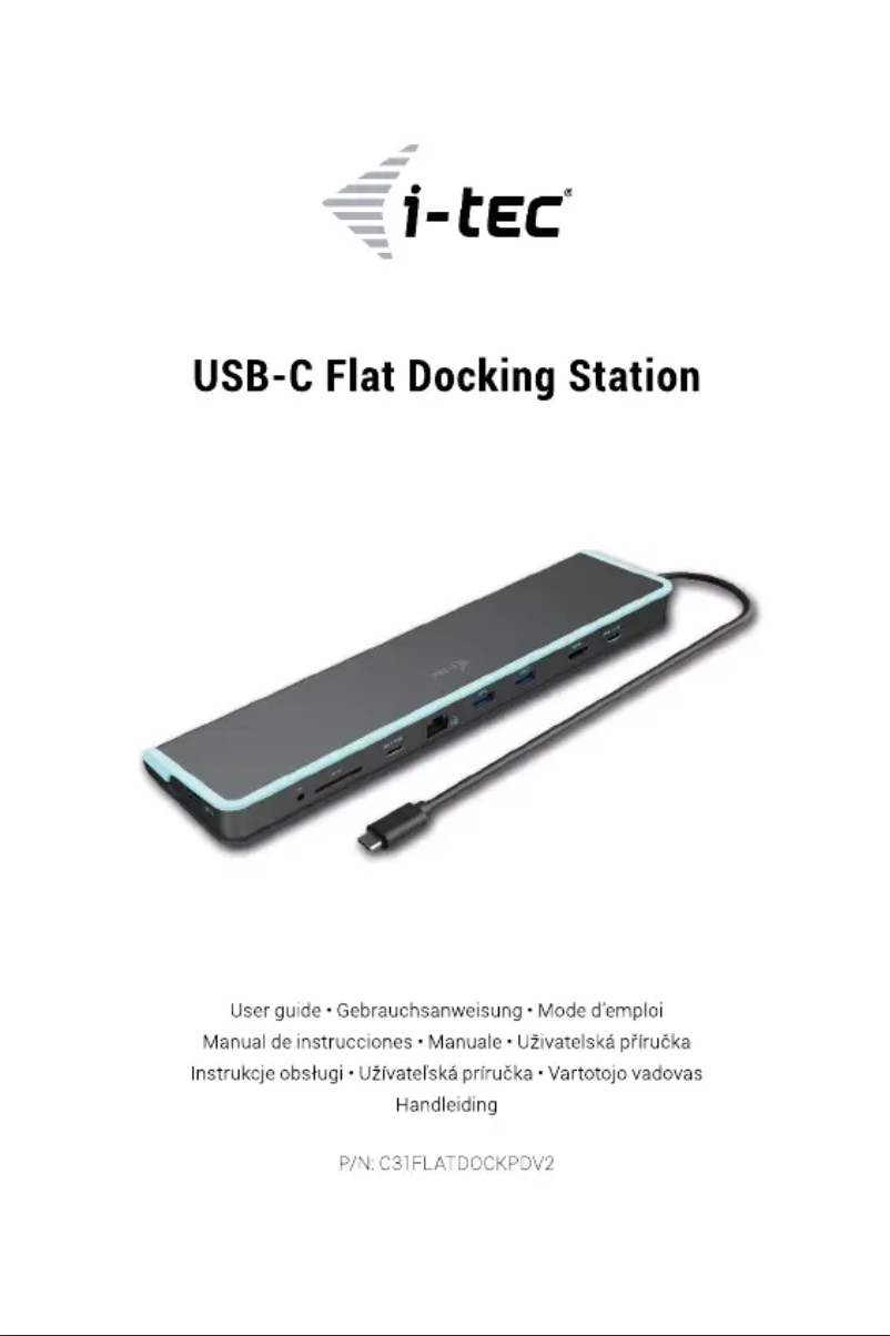 Imagen de la primera página del manual del dispositivo C31FLATDOCKPDV2