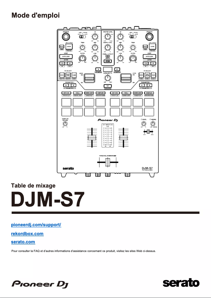 Página nº 1 - Guía de inicio rápido Pioneer DJM-S7
