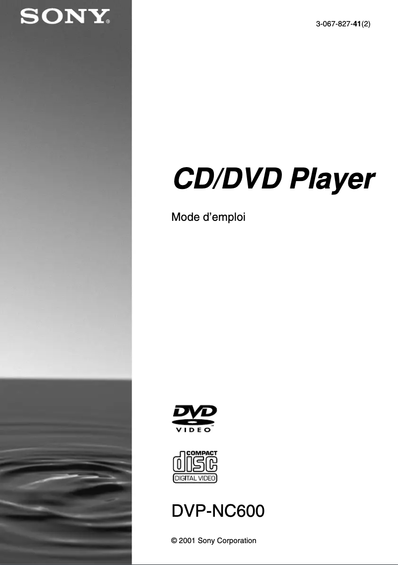 Página 1 del manual Manual de usuario Sony DVP-NC600