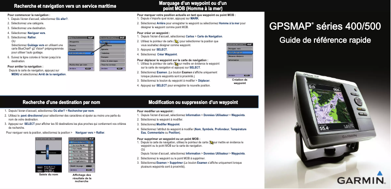 Imagen de la primera página del manual del dispositivo GPSMAP 520s
