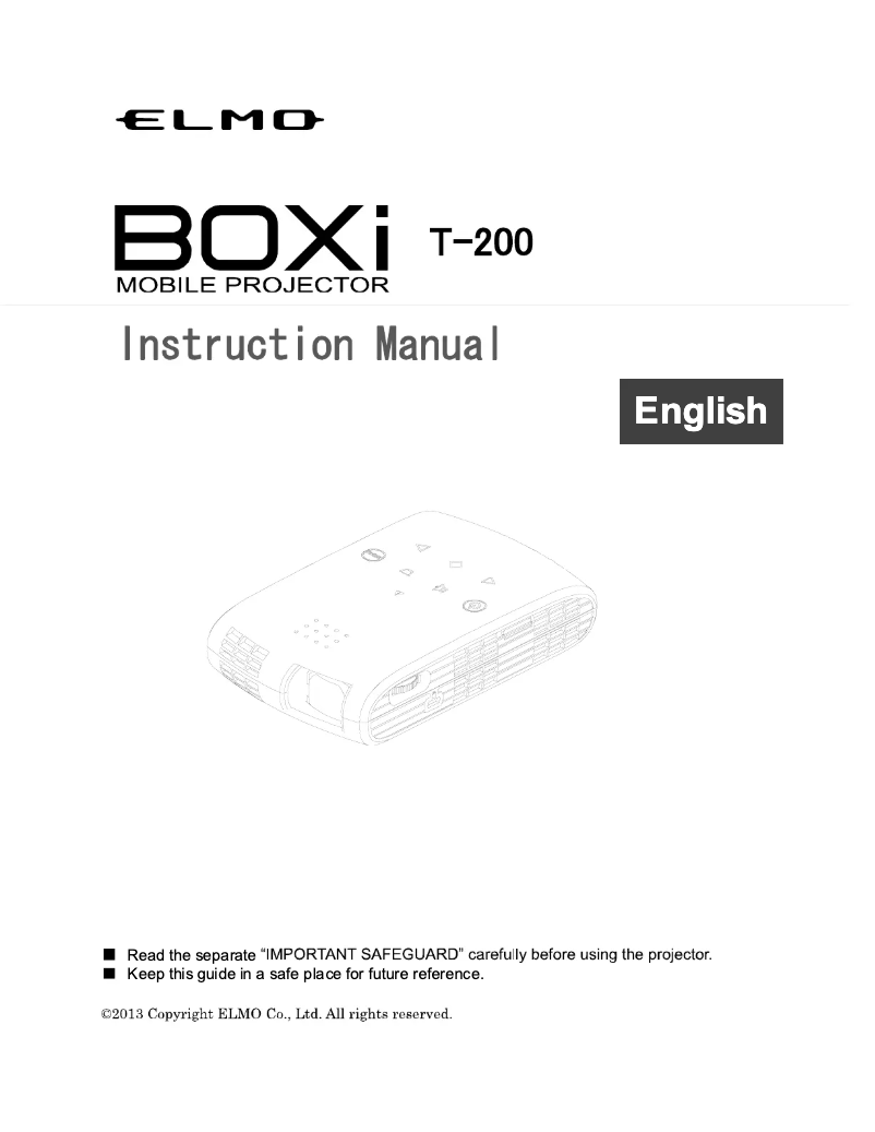 Imagen de la primera página del manual del dispositivo BOXi T-200