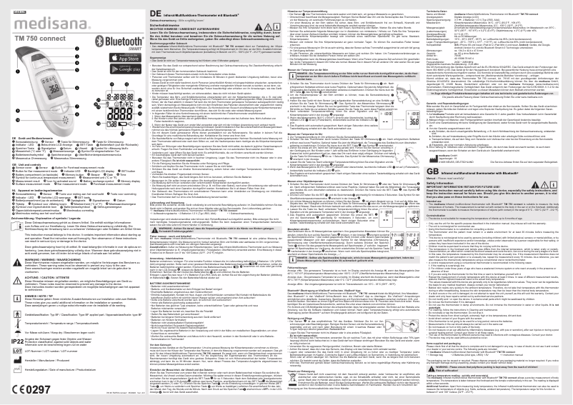 Imagen de la primera página del manual del dispositivo TM 750 Connect