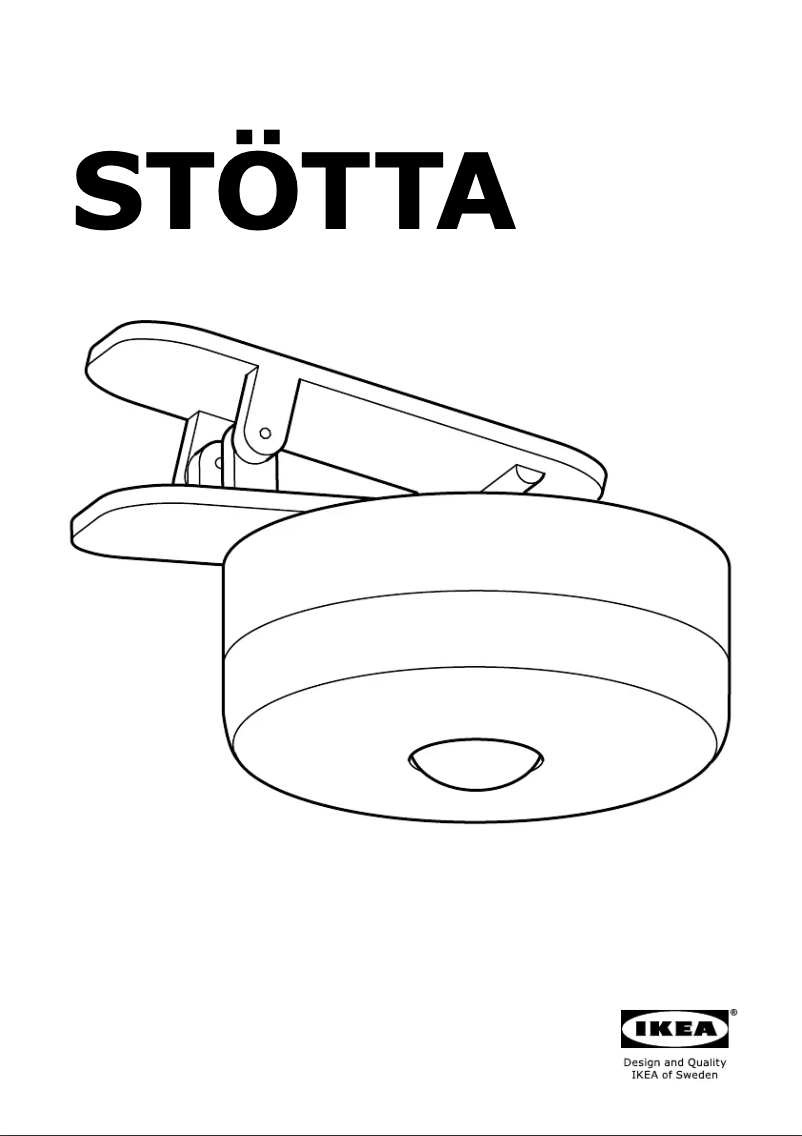 Imagen de la primera página del manual del dispositivo STÖTTA 602.872.35