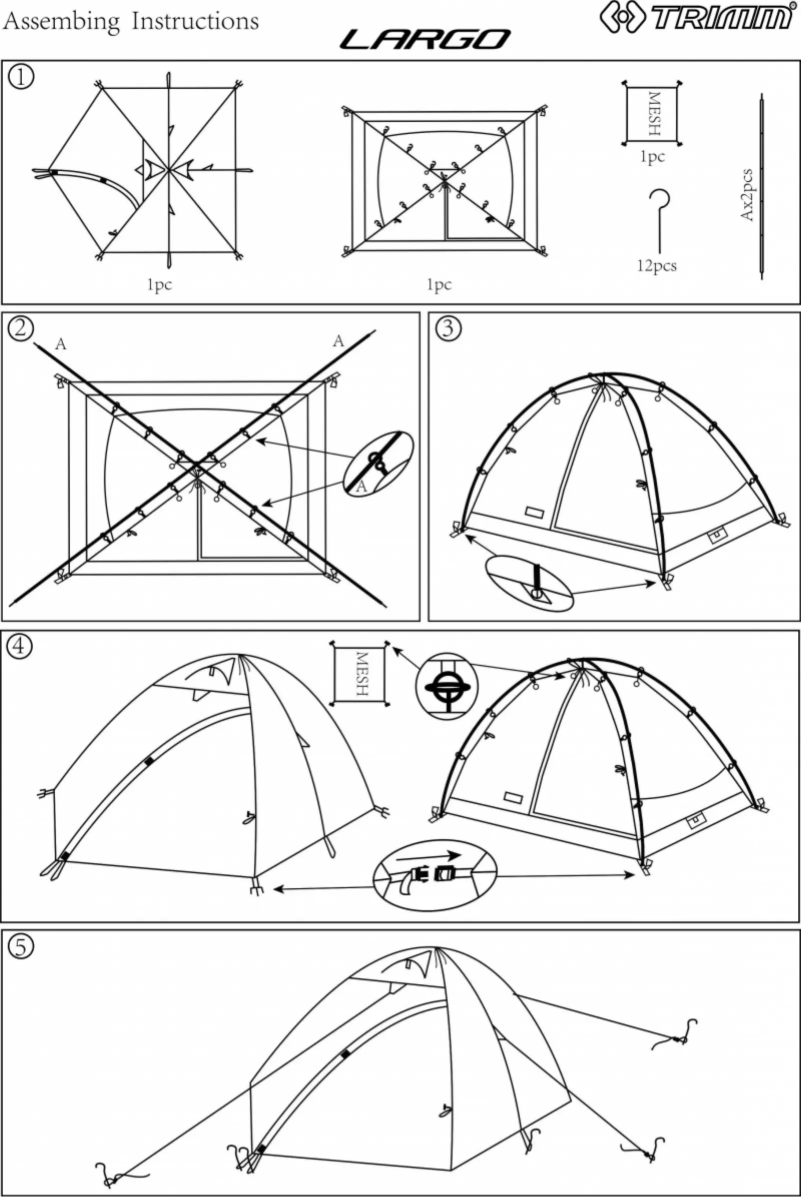 Imagen de la primera página del manual del dispositivo Largo