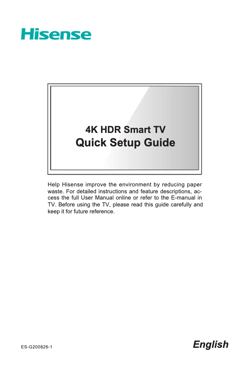 Imagen de la primera página del manual del dispositivo 43A60GMV