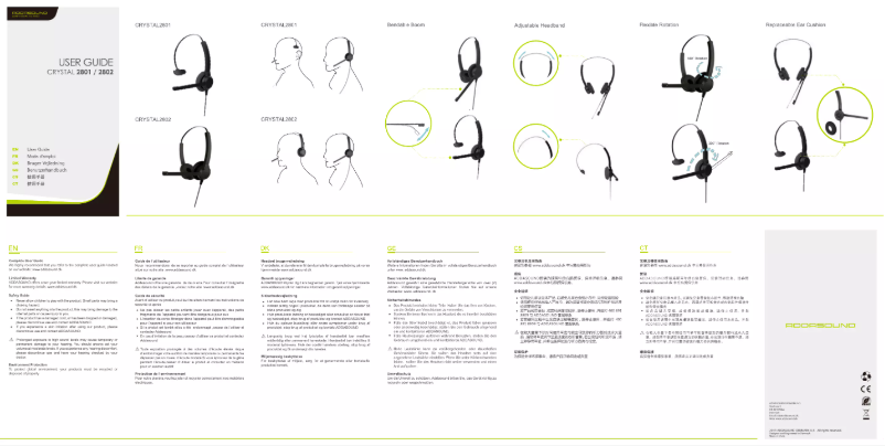 Página 1 del manual Manual de usuario Addasound Crystal 2801