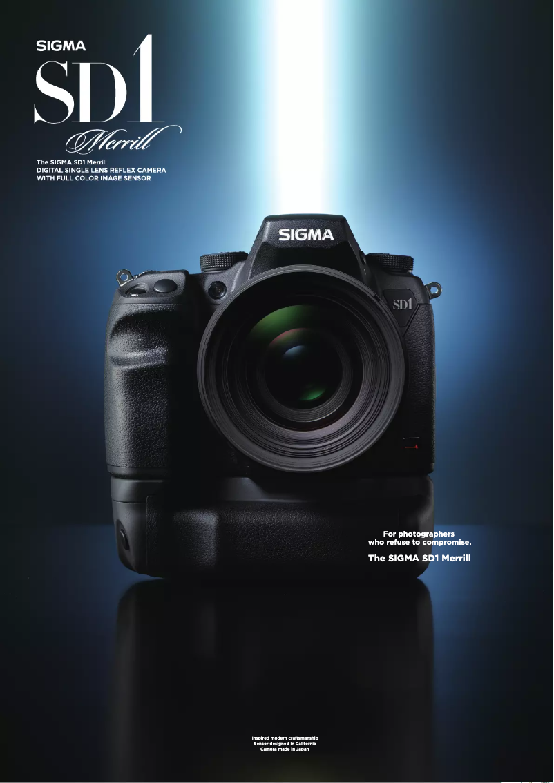 Página 1 del manual Folleto Sigma SD1 Merrill