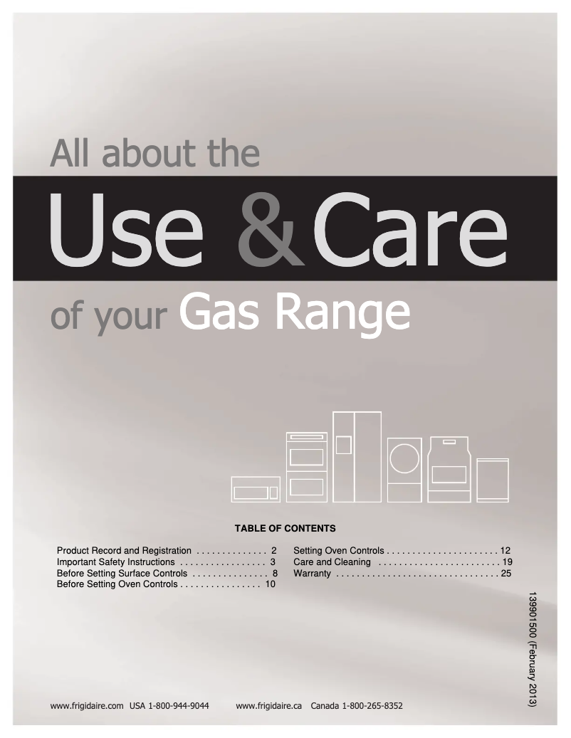 Imagen de la primera página del manual del dispositivo FFGS3025PW