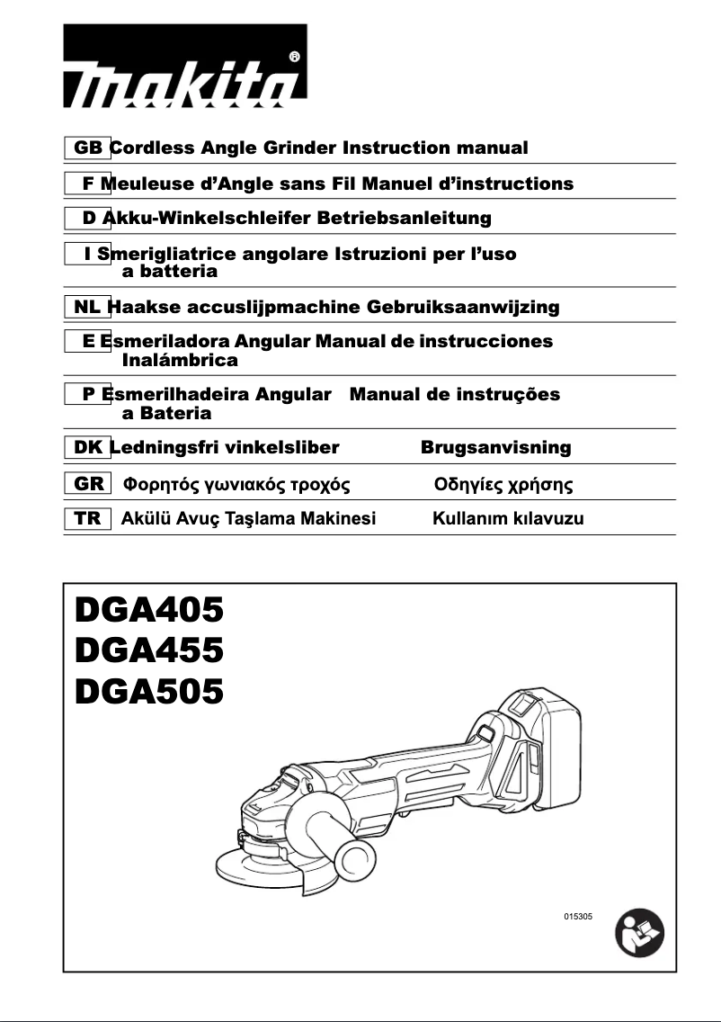 Imagen de la primera página del manual del dispositivo DGA405
