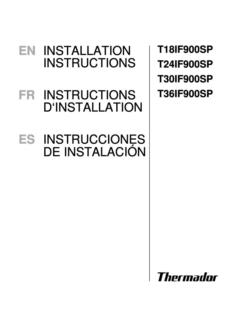 Imagen de la primera página del manual del dispositivo T36IF900SP