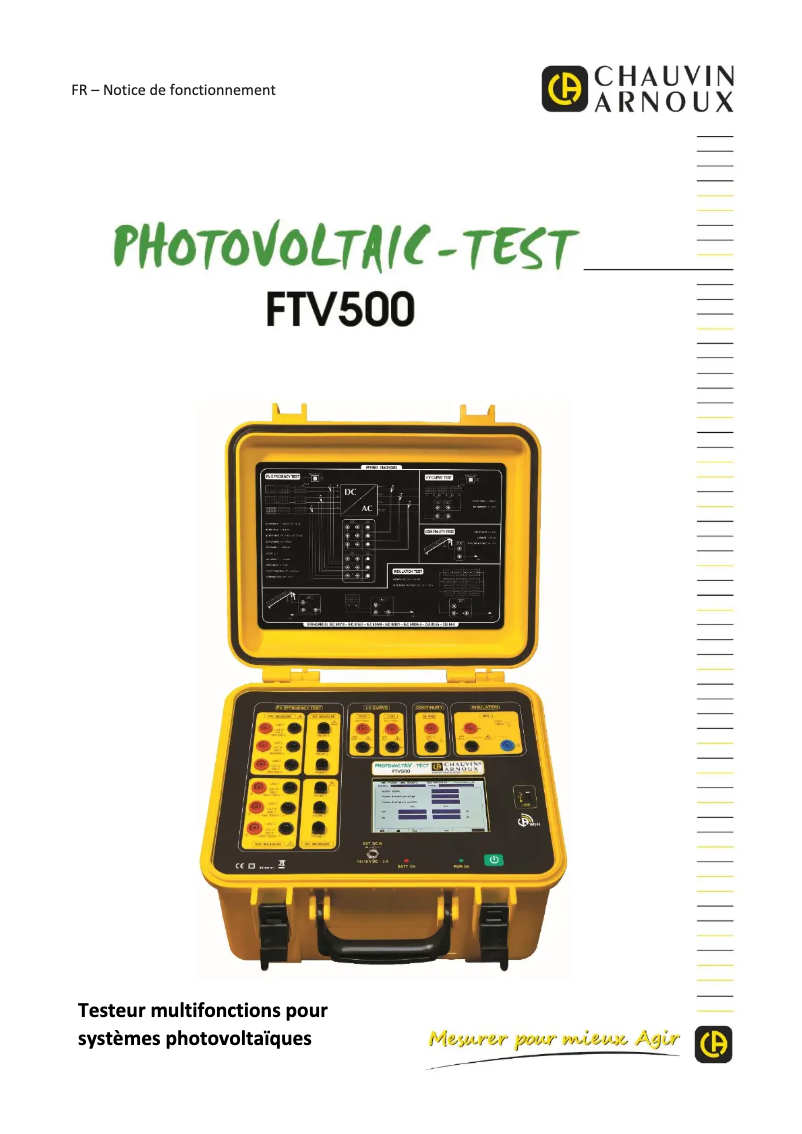 Imagen de la primera página del manual del dispositivo FTV500