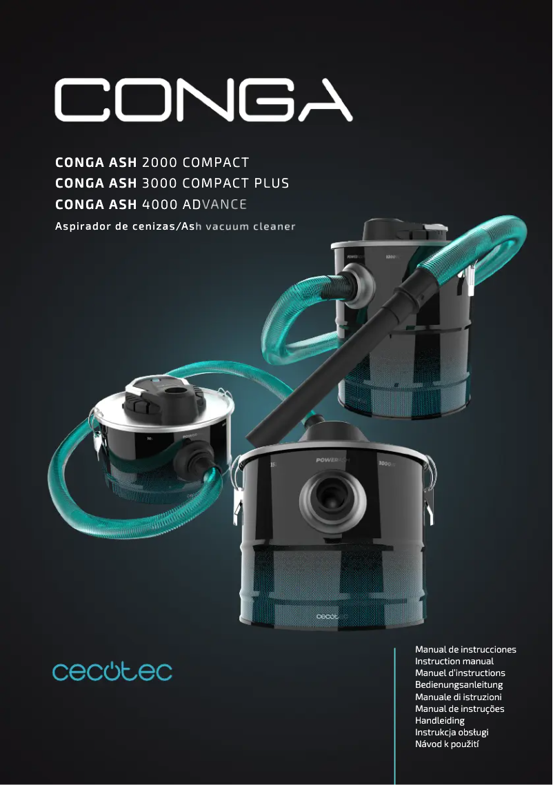 Imagen de la primera página del manual del dispositivo Conga Ash 3000 Compact Plus