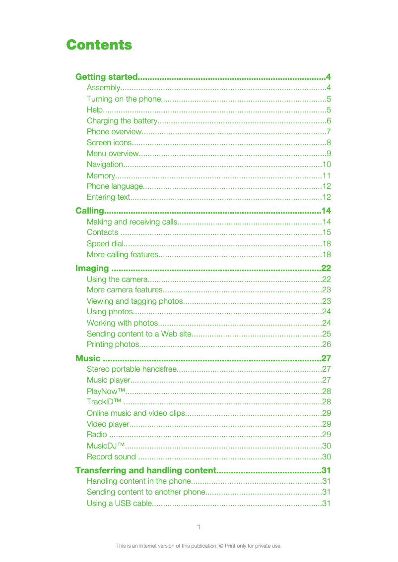 Página 1 del manual Manual de usuario Sony Jalou D&G