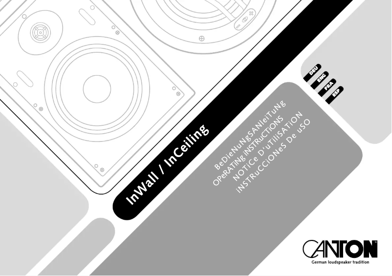 Imagen de la primera página del manual del dispositivo InCeiling 945