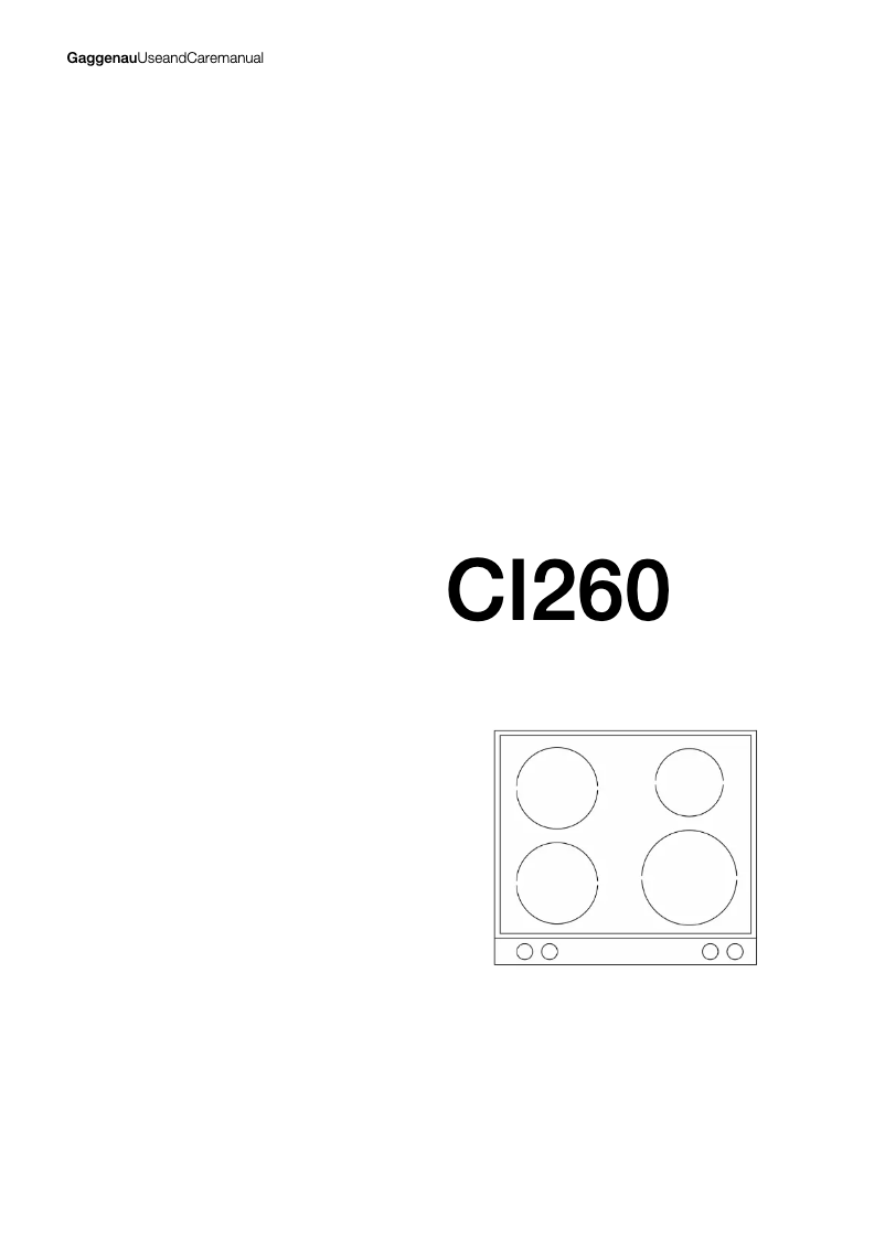 Imagen de la primera página del manual del dispositivo CI 260-130