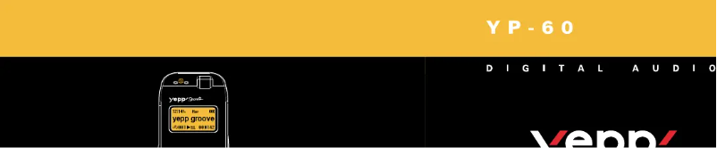 Imagen de la primera página del manual del dispositivo Yepp Sports