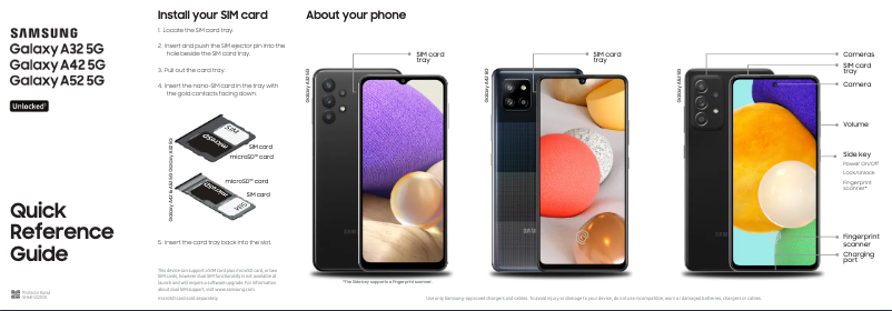 Imagen de la primera página del manual del dispositivo Galaxy A42