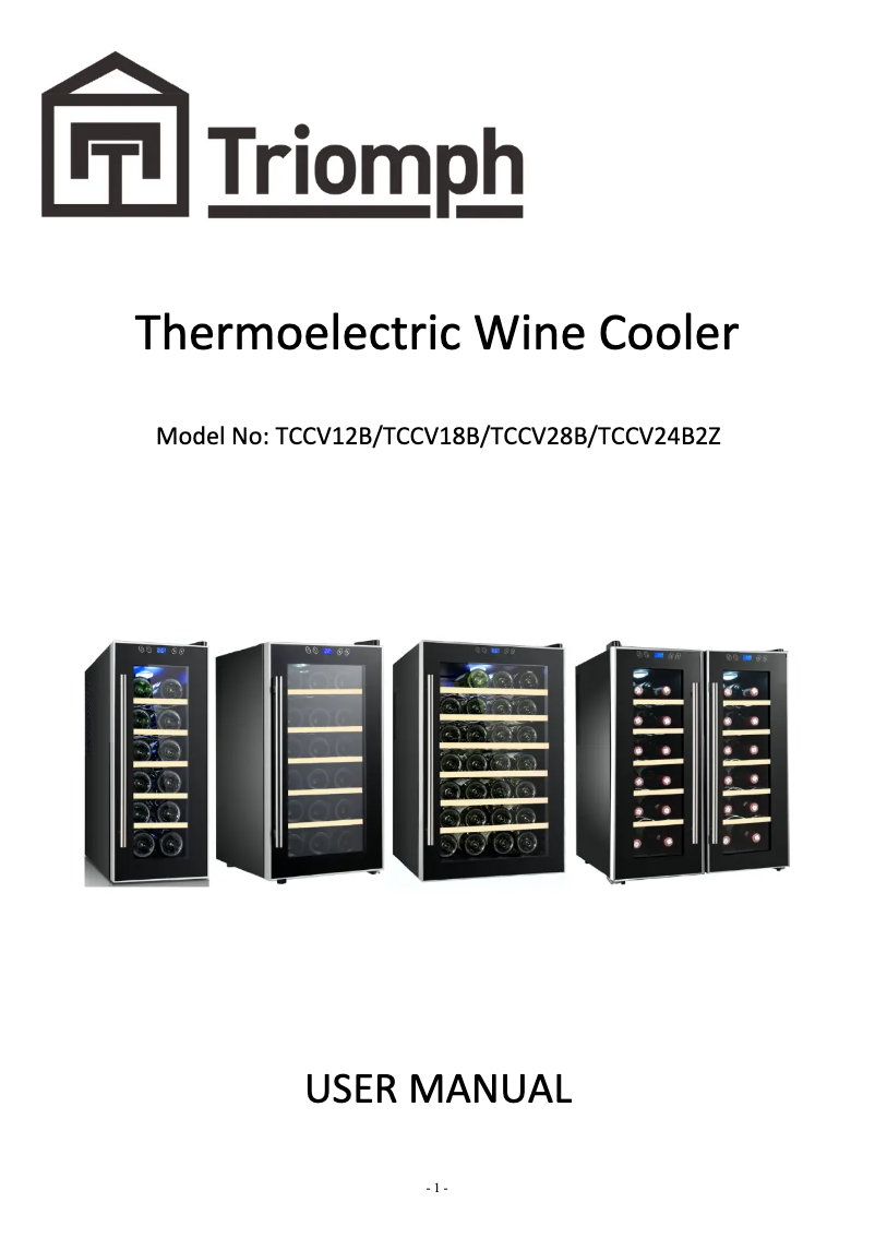 Imagen de la primera página del manual del dispositivo TCCV24B2Z