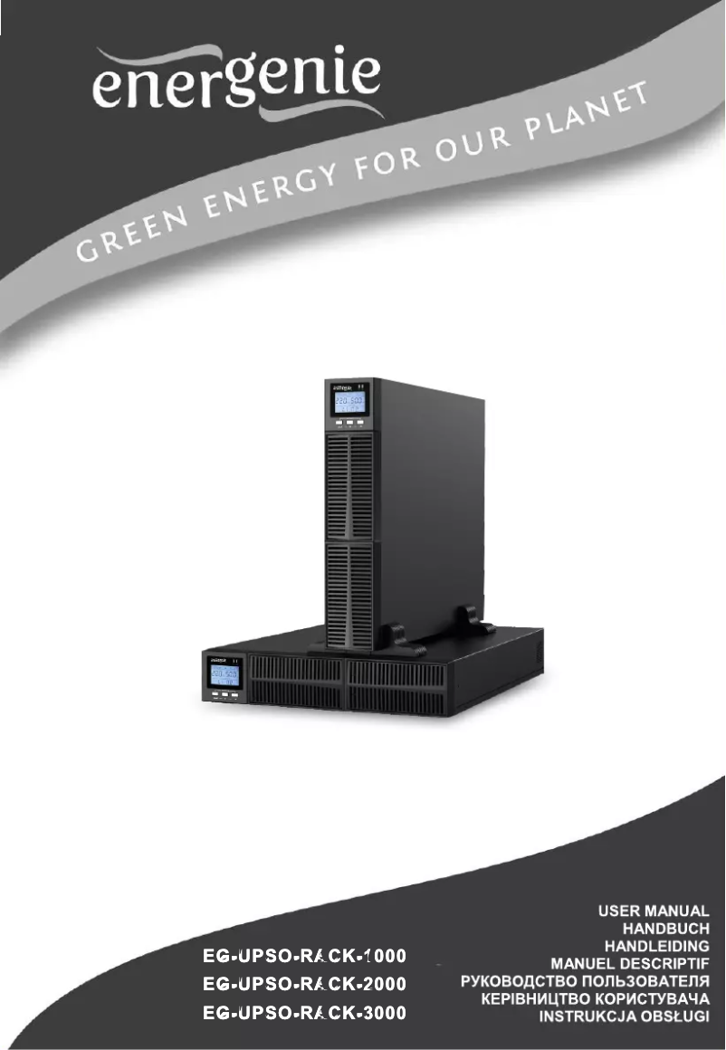 Imagen de la primera página del manual del dispositivo EG-UPSO-RACK-2000