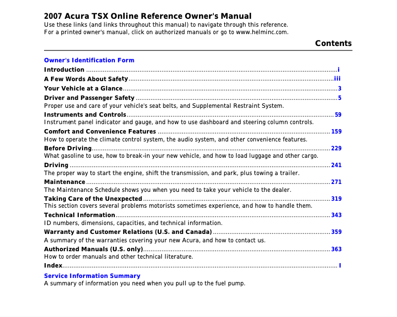 Imagen de la primera página del manual del dispositivo TSX (2007)
