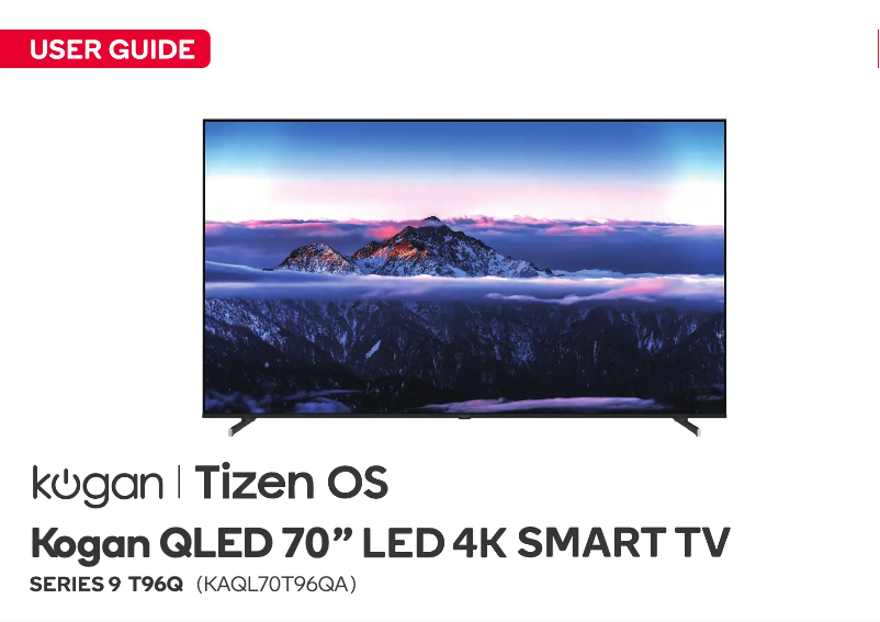 Imagen de la primera página del manual del dispositivo KAQL70T96QA