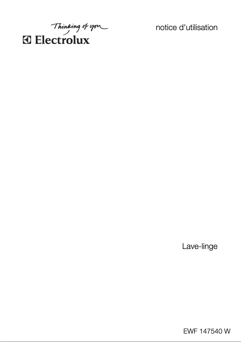 Página 1 del manual Manual de usuario Electrolux EWF147540W