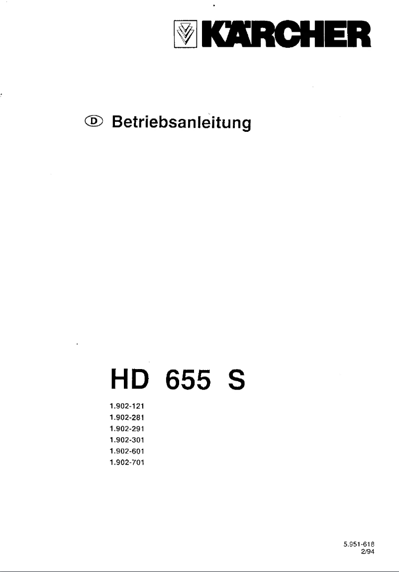 Imagen de la primera página del manual del dispositivo HD 655 S
