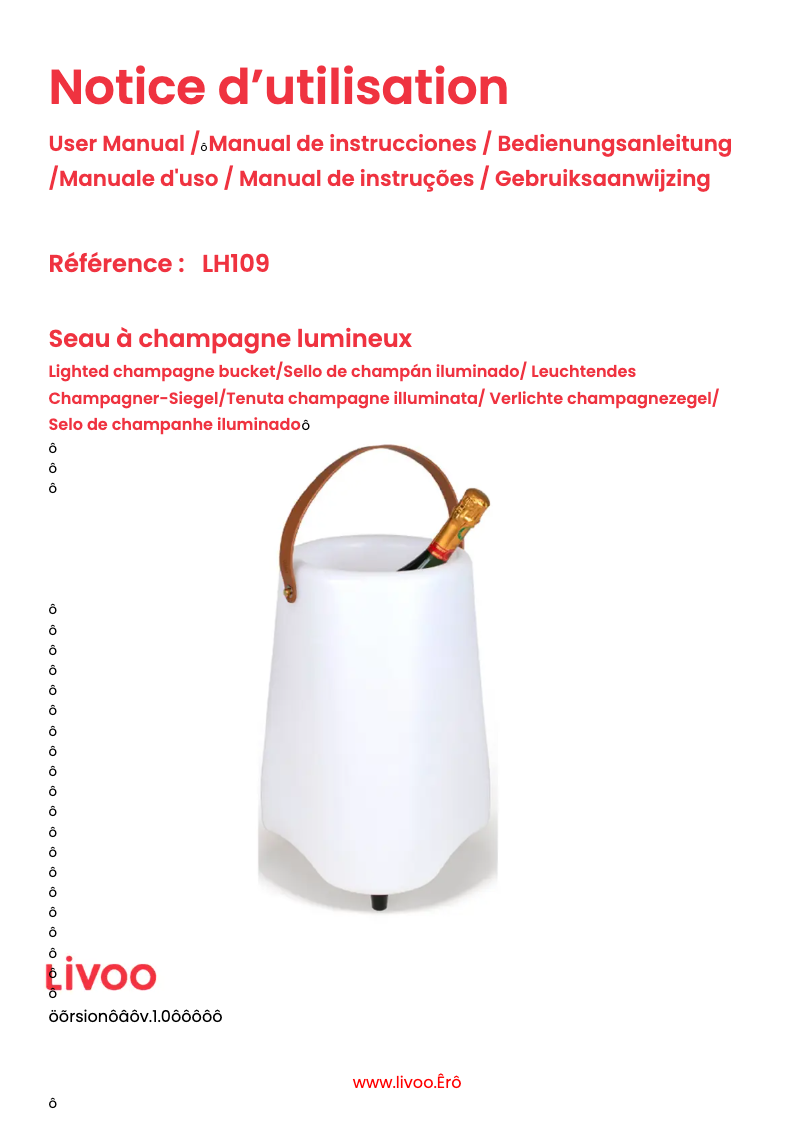 Página 1 del manual Manual de usuario Livoo LH109