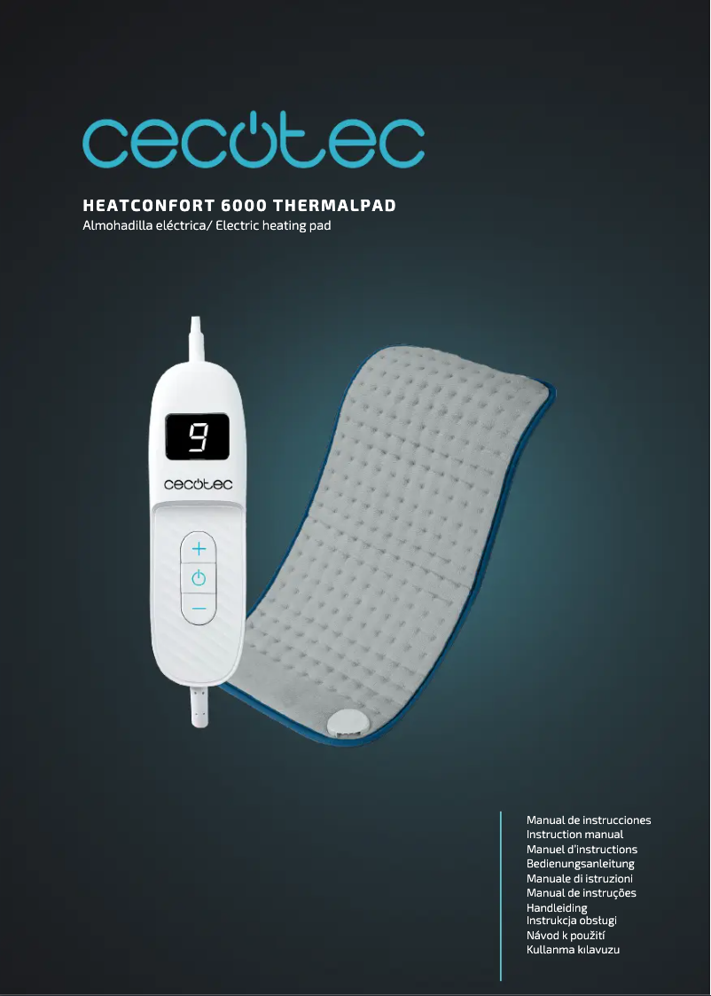 Imagen de la primera página del manual del dispositivo HeatConfort 6000 ThermalPad