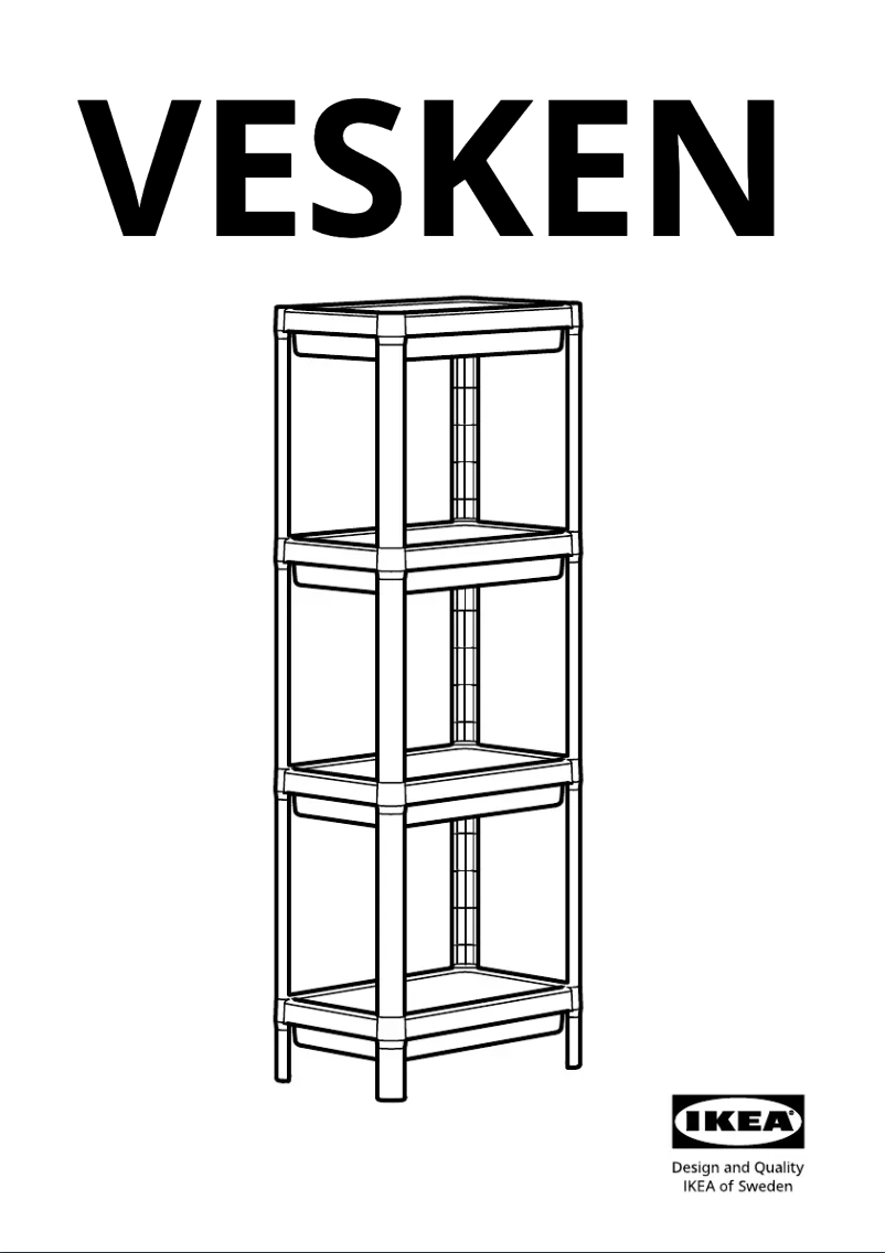 Página 1 del manual Manual de usuario Ikea VESKEN 104.508.08