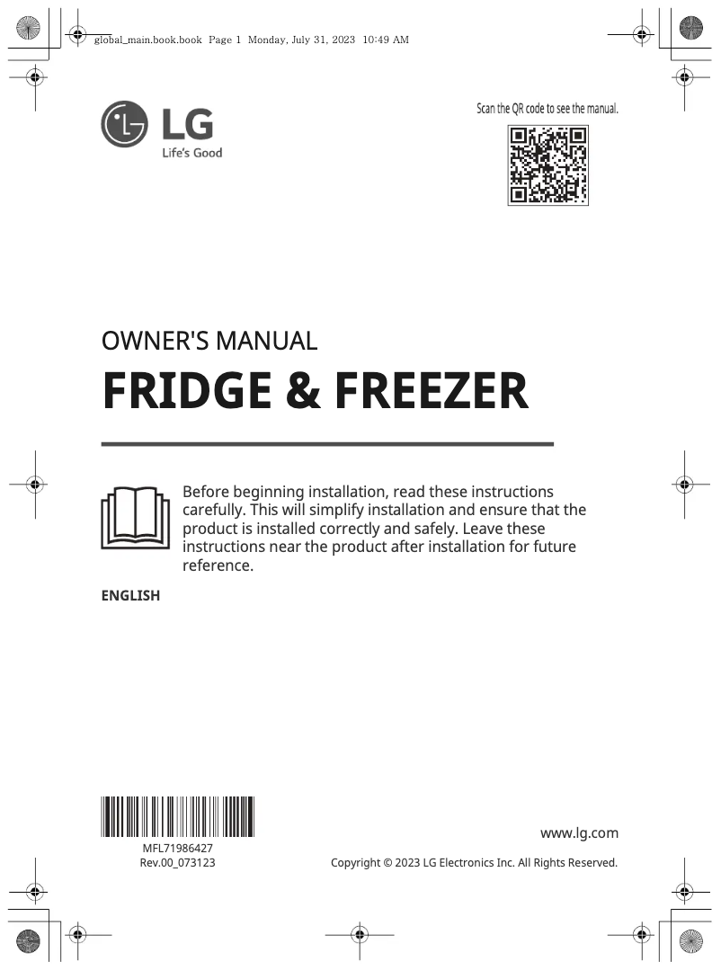 Imagen de la primera página del manual del dispositivo GBM21HSADH