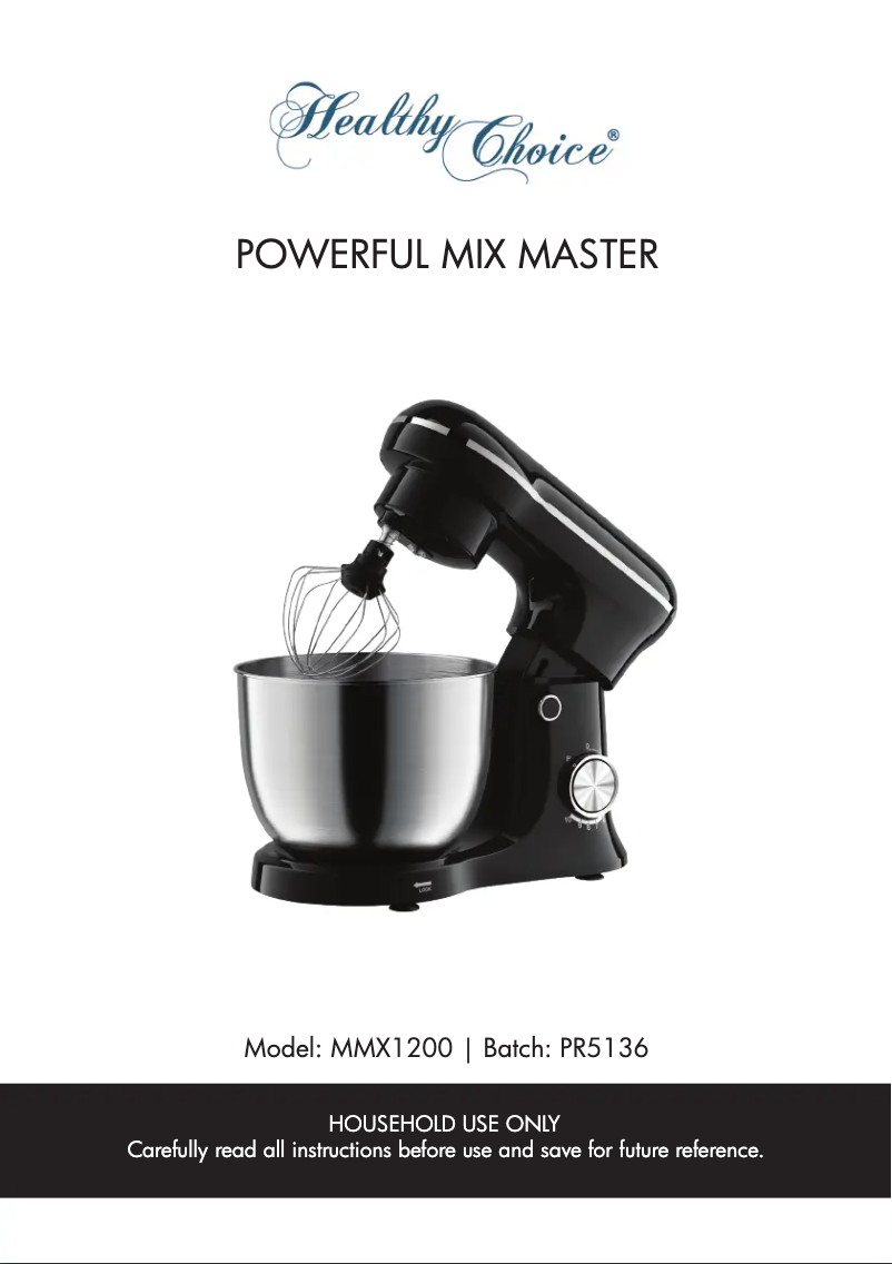 Página 1 del manual Manual de usuario Healthy Choice MMX1200