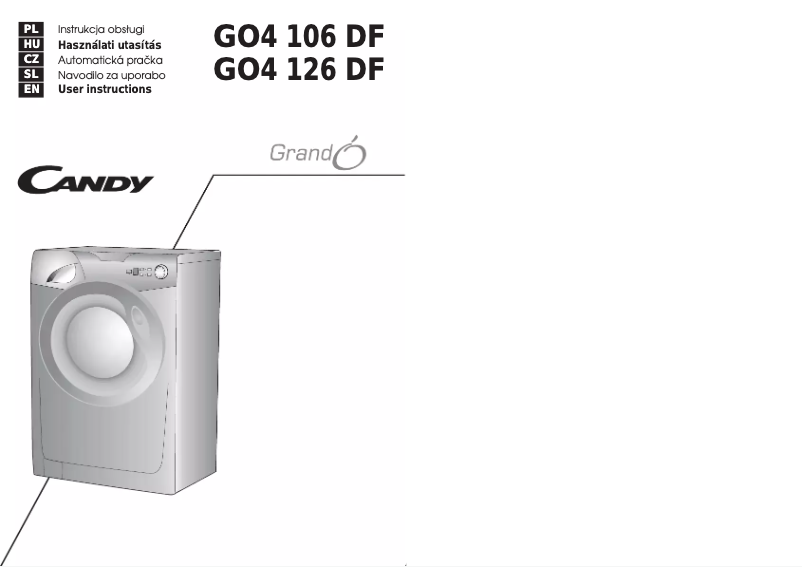 Imagen de la primera página del manual del dispositivo GO4 106DF/1-16S