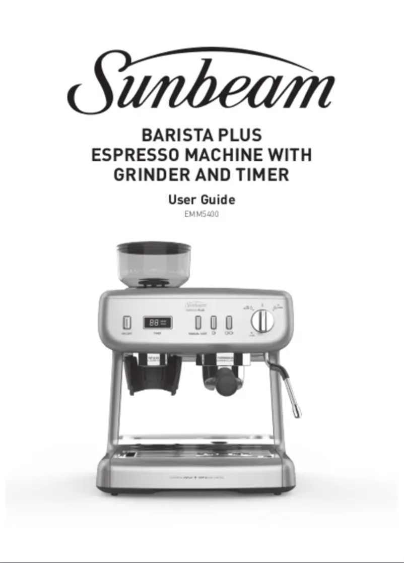 Página 1 del manual Manual de usuario Sunbeam Barista Plus EMM5400