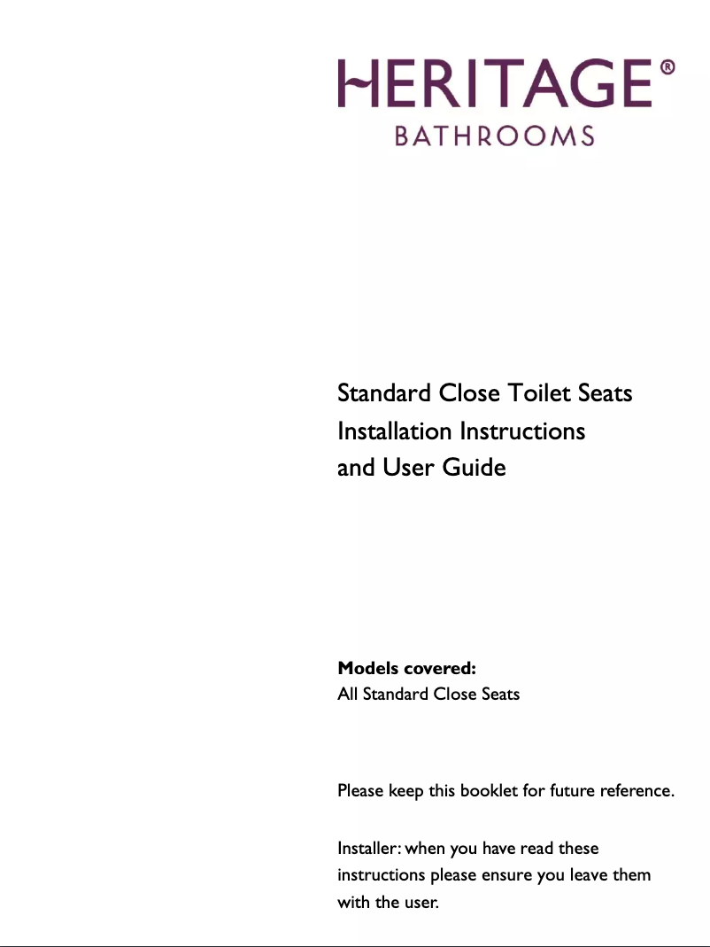 Página nº 1 - Manual de usuario Heritage HWG102