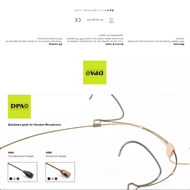 Imagen de la primera página del manual del dispositivo 4488