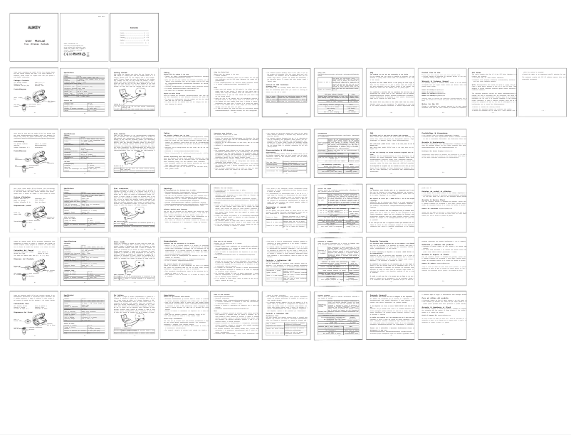 Imagen de la primera página del manual del dispositivo PB-Y13