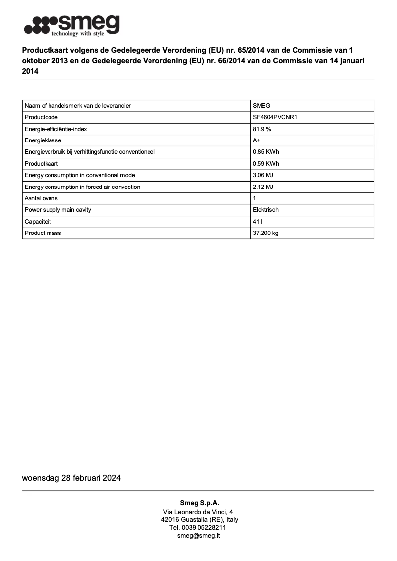 Imagen de la primera página del manual del dispositivo SF4604PVCNR1