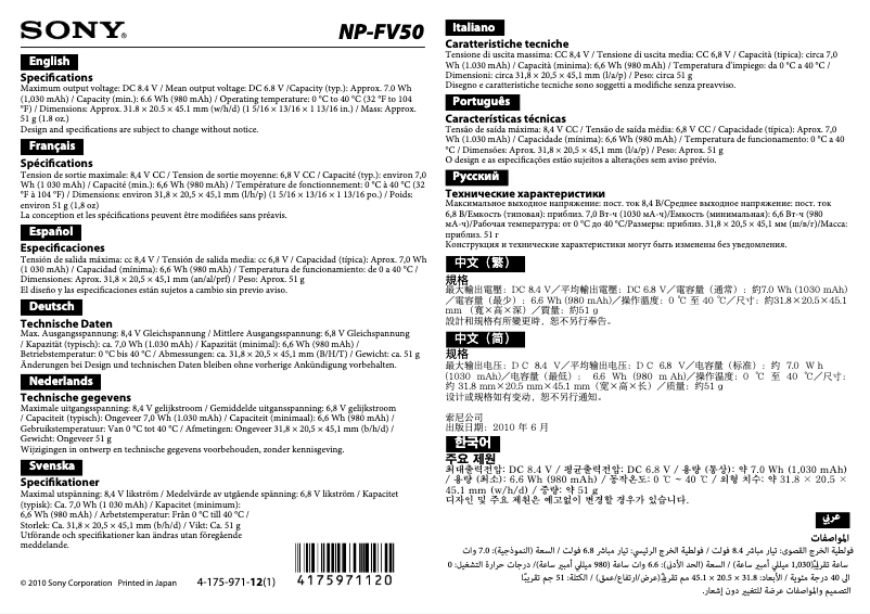 Imagen de la primera página del manual del dispositivo ACC-BBV5