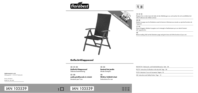 Página 1 del manual Manual de usuario Florabest IAN 103539
