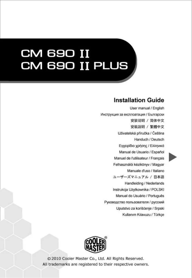 Imagen de la primera página del manual del dispositivo CM 690 II Advanced
