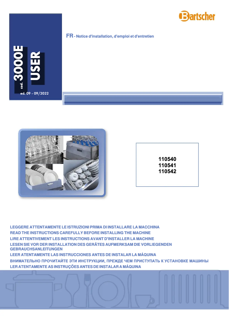 Página 1 del manual Manual de usuario Bartscher GS C350 RW