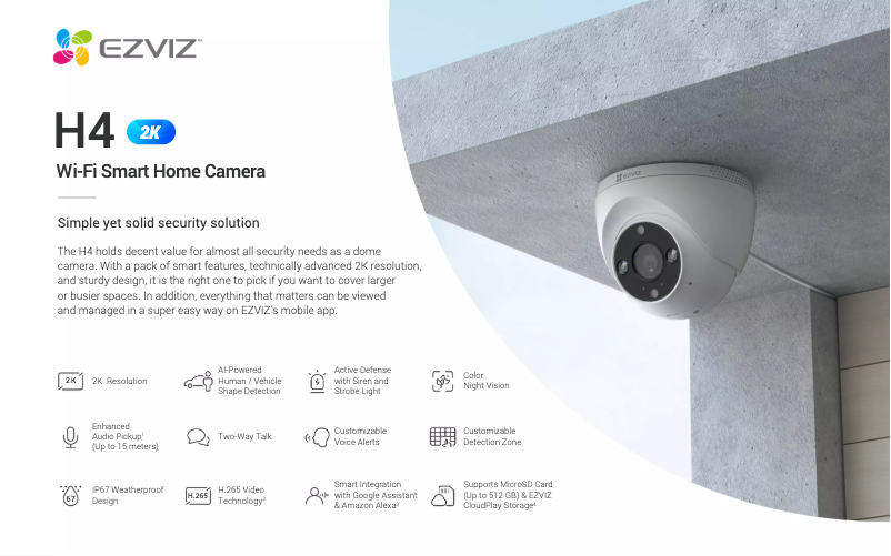 Página nº 1 - Ficha técnica EZVIZ H4