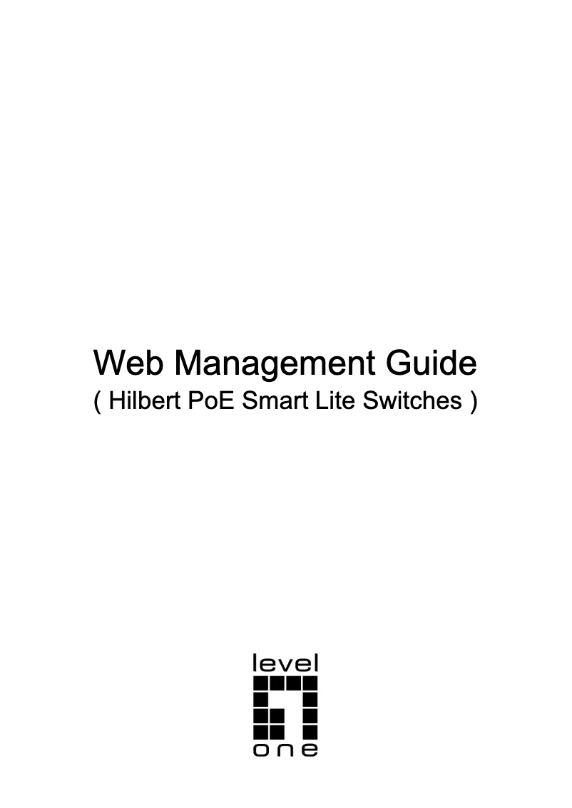 Página 1 del manual Manual de usuario LevelOne GES-2110