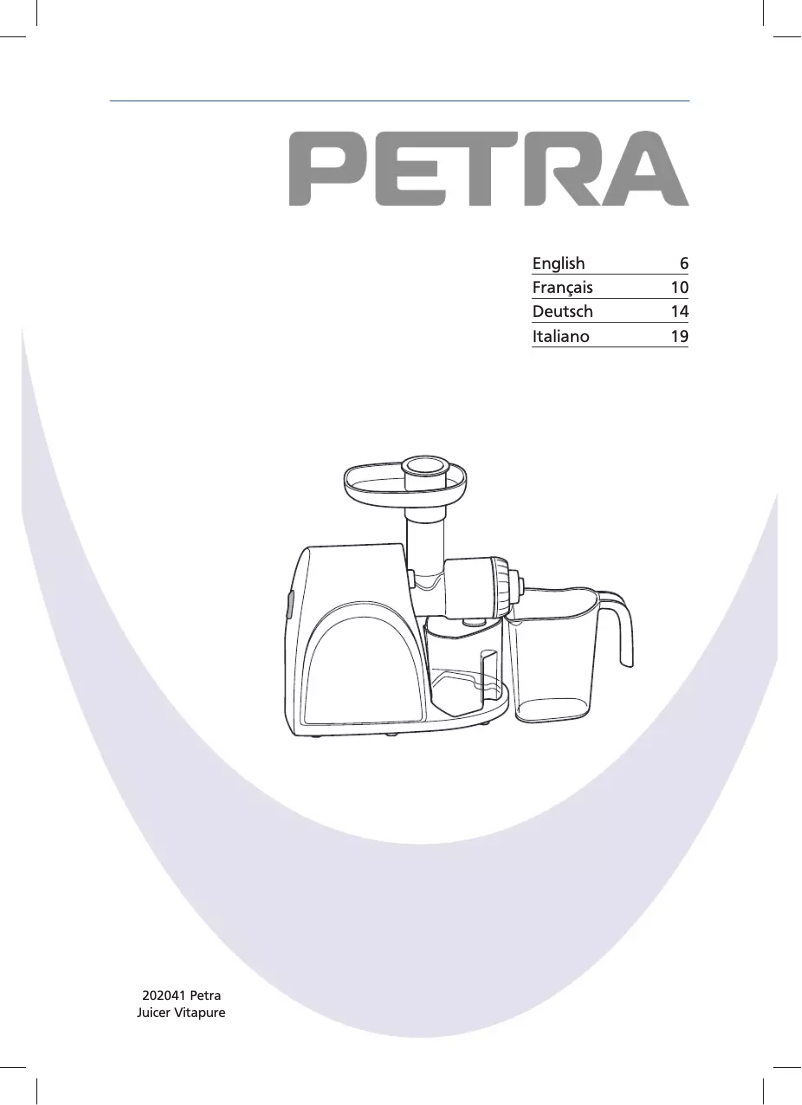 Página nº 1 - Manual de usuario Petra Electric FG 20.07