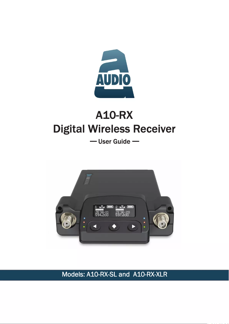 Imagen de la primera página del manual del dispositivo A10-RX