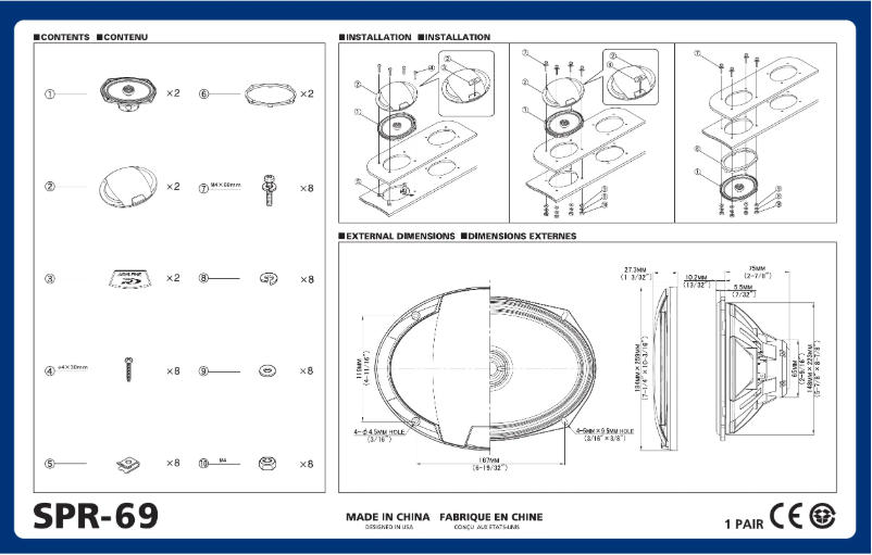 Imagen de la primera página del manual del dispositivo SPR-69