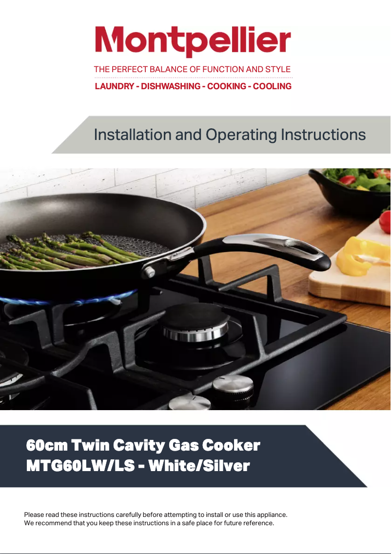 Página 1 del manual Manual de usuario Montpellier MTG60LS