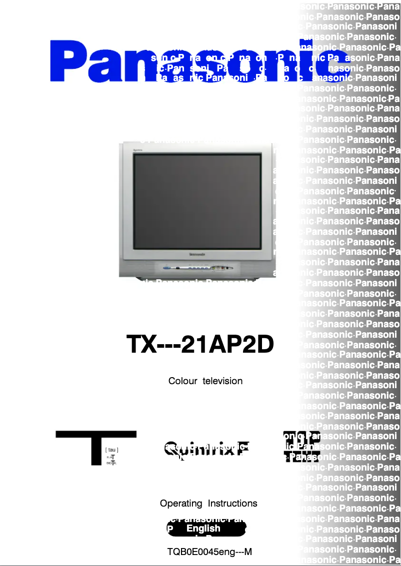 Imagen de la primera página del manual del dispositivo TX-21AP2D