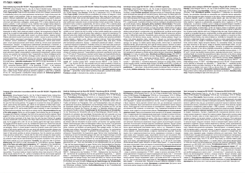 Página 1 del manual Manual de usuario Yato YT-73831